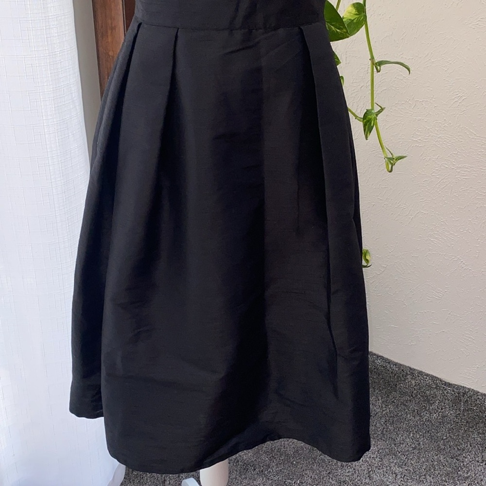 eShakti Black Midi Dress with Timeless Elegance Quincy Bridesmaid Dress SizeXs-2 - Picture 4 of 10